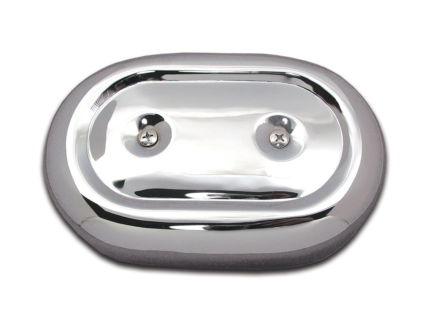 Wyatt Gatling Chrome Bendix Oval Air Cleaner Assembly for Harley Davidson FL, FX, XL 1972-1975