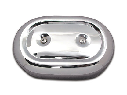 Wyatt Gatling Chrome Bendix Oval Air Cleaner Assembly for Harley Davidson FL, FX, XL 1972-1975