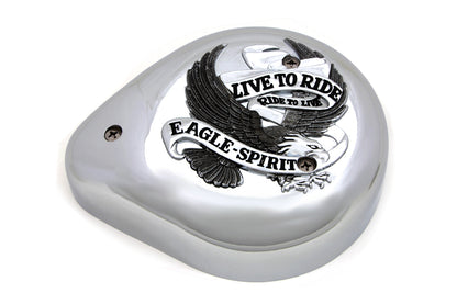Wyatt Gatling Eagle Spirit Chrome Teardrop Air Cleaner for Harley Davidson XL Models