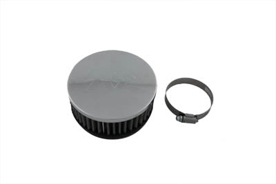 V-Twin OKO 34mm Air Cleaner with Stainless Worm Clamp for Mikuni Carburetor Kit Replacement