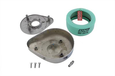 Wyatt Gatling Eagle Spirit Gold Inlay Air Cleaner Assembly for Harley Davidson XL 1957-1966