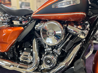 Wyatt Gatling 8-inch Round Air Cleaner Cover for Harley Davidson FXST, FLST, FXR, FLT Models