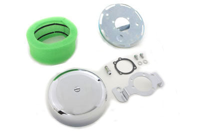 Wyatt Gatling 7 Inch Round Smooth Air Cleaner for Harley Davidson XL