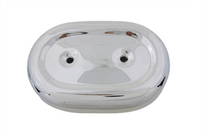 Wyatt Gatling Part 70395C Chrome Oval Air Cleaner Cover for Harley Davidson FL Models