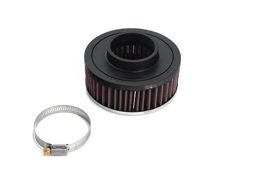 V-Twin OKO 38mm Air Cleaner with 2-Inch Inner Diameter and Carburetor Adapter Flange