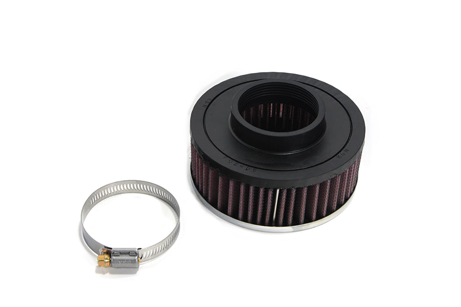 V-Twin OKO 38mm Air Cleaner with 2-Inch Inner Diameter and Carburetor Adapter Flange