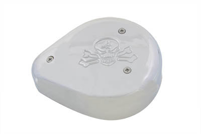 Wyatt Gatling Teardrop Air Cleaner Skull Chrome for Harley Davidson FXST (1990-1999)