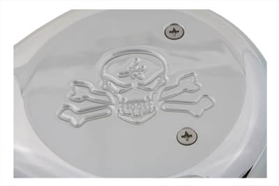 Wyatt Gatling Teardrop Air Cleaner Skull Chrome for Harley Davidson FXST (1990-1999)