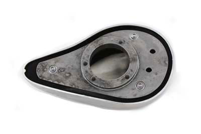 Wyatt Gatling Rodan Smooth Carburetor Cover with Flame Design for Harley Davidson FXST