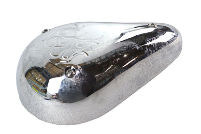Wyatt Gatling Rodan Billet Carburetor Cover Flame for Harley Davidson FXST, FLST, FXR, FLT (Part No. 34-0644)