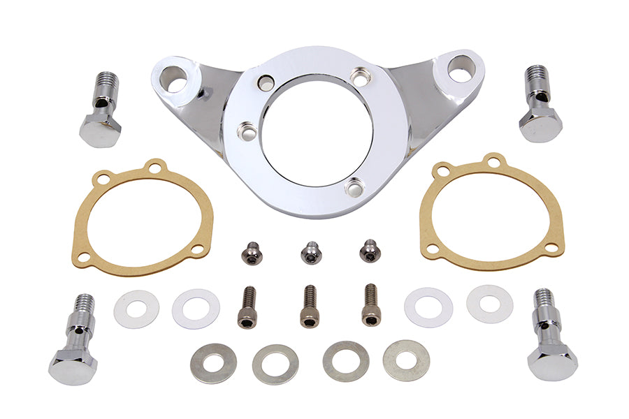 Wyatt Gatling Air Cleaner Bracket Kit Chrome Billet for Harley Davidson FXST 1993-2002