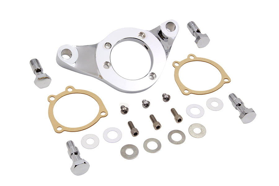 Wyatt Gatling Air Cleaner Bracket Kit Chrome Billet for Harley Davidson FXST 1993-2002