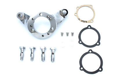 Wyatt Gatling Chrome Billet Air Cleaner Bracket Kit for Harley Davidson FLT Models