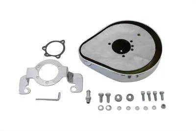 Wyatt Gatling Teardrop Air Cleaner Kit Smooth Chrome for Harley Davidson XL (1985-1987) by Wyatt Gatling