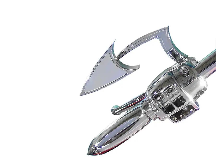 Wyatt Gatling Odin Arrow Style Mirror with Offset Billet Stem for Harley Davidson (Part #34-0717) by Wyatt Gatling