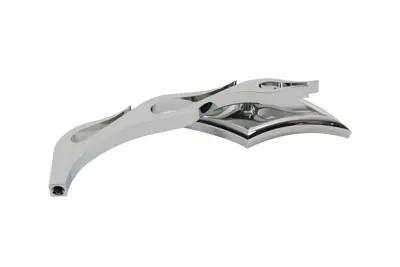 Wyatt Gatling Druid Mirror with Flame Style Billet Stem for Harley Davidson (1965-1974) by Wyatt Gatling