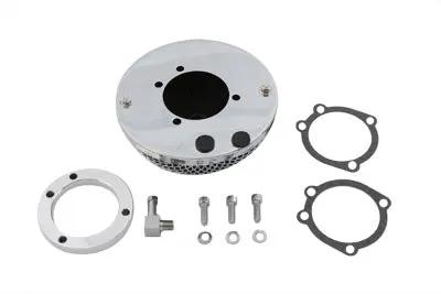Wyatt Gatling Round Mesh Air Cleaner Chrome for Harley Davidson FXST 1990-1999 Part 63362 by Wyatt Gatling