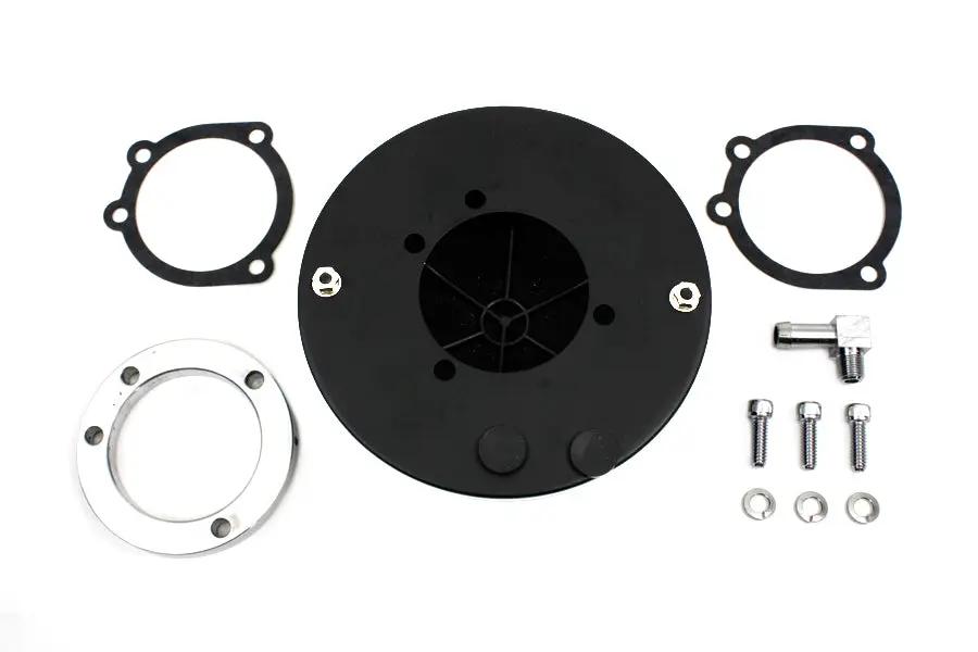 Wyatt Gatling Round Mesh Air Cleaner for Harley Davidson FXST (Black, Part #63362B) by Wyatt Gatling