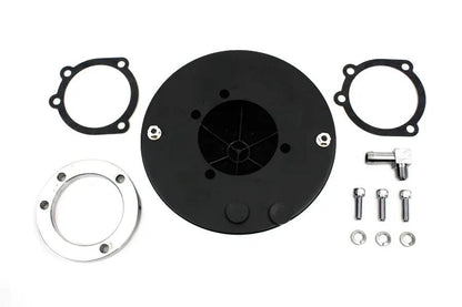 Wyatt Gatling Round Mesh Air Cleaner for Harley Davidson FXST (Black, Part #63362B) by Wyatt Gatling