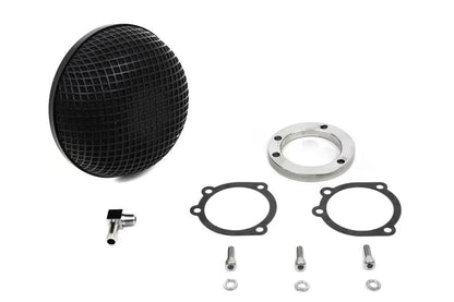Wyatt Gatling Round Mesh Air Cleaner for Harley Davidson FXST (Black, Part #63362B) by Wyatt Gatling