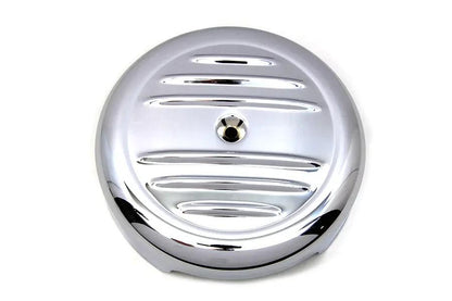 Wyatt Gatling 8 Inch Chrome Stripe Air Cleaner Cover - Classic Engine Air Intake Enhancement by Wyatt Gatling
