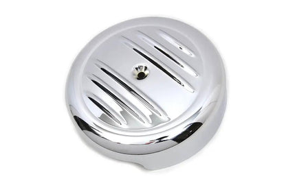 Wyatt Gatling 8 Inch Chrome Stripe Air Cleaner Cover - Classic Engine Air Intake Enhancement by Wyatt Gatling