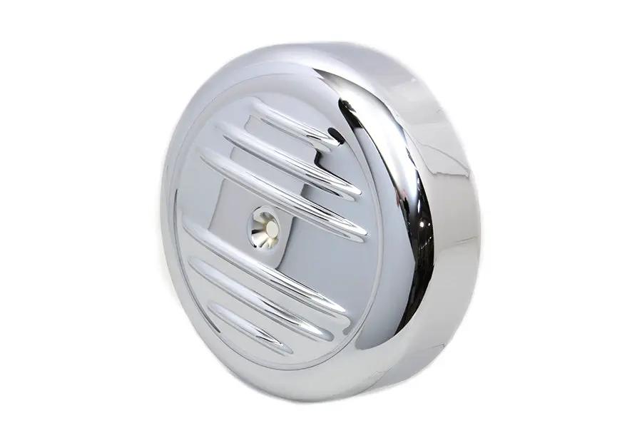 Wyatt Gatling 8 Inch Chrome Stripe Air Cleaner Cover - Classic Engine Air Intake Enhancement by Wyatt Gatling