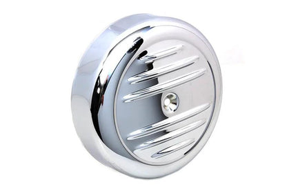Wyatt Gatling 8 Inch Chrome Stripe Air Cleaner Cover - Classic Engine Air Intake Enhancement by Wyatt Gatling