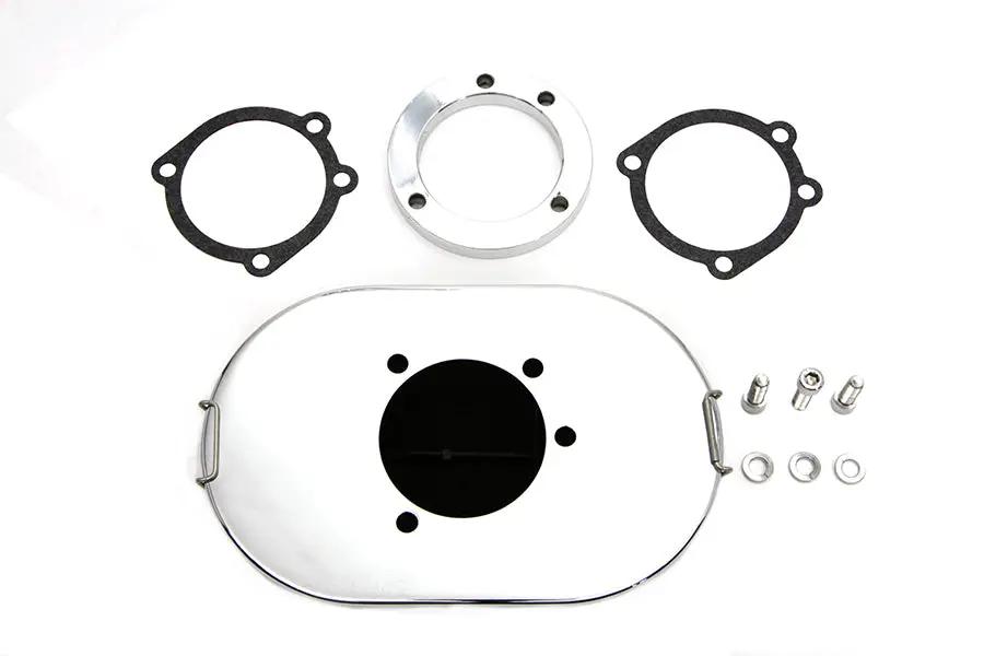 Wyatt Gatling Chrome Oval Mesh Air Cleaner for Harley Davidson by Wyatt Gatling