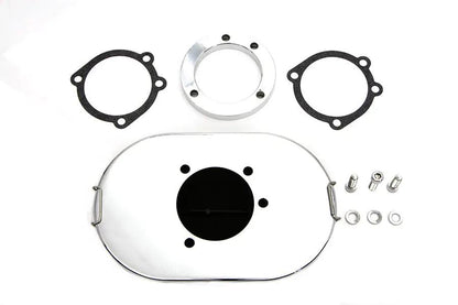 Wyatt Gatling Chrome Oval Mesh Air Cleaner for Harley Davidson by Wyatt Gatling