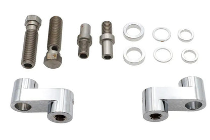 Wyatt Gatling Air Cleaner Mount Kit Billet for Harley Davidson FXST & FLST Models by Wyatt Gatling