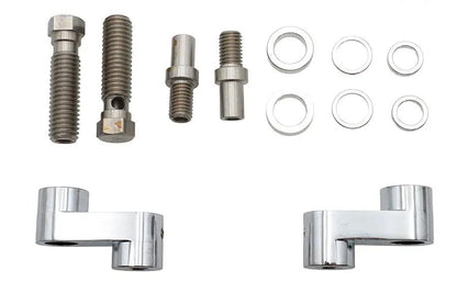 Wyatt Gatling Air Cleaner Mount Kit Billet for Harley Davidson FXST & FLST Models by Wyatt Gatling