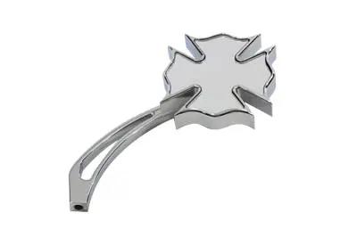 Wyatt Gatling Chrome Firefighter Mirror with Maltese Billet Stem for Harley Davidson 1965-1974 by Wyatt Gatling
