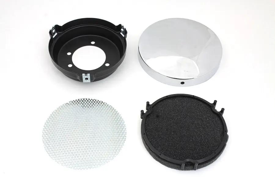 Wyatt Gatling Chrome Baby Moon Air Cleaner for Harley Davidson XL Models - Part 13405V by Wyatt Gatling