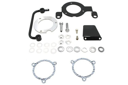 Wyatt Gatling M8 EFI Air Cleaner Support Bracket Kit Black for Harley Davidson FLT and FLST Models by Wyatt Gatling