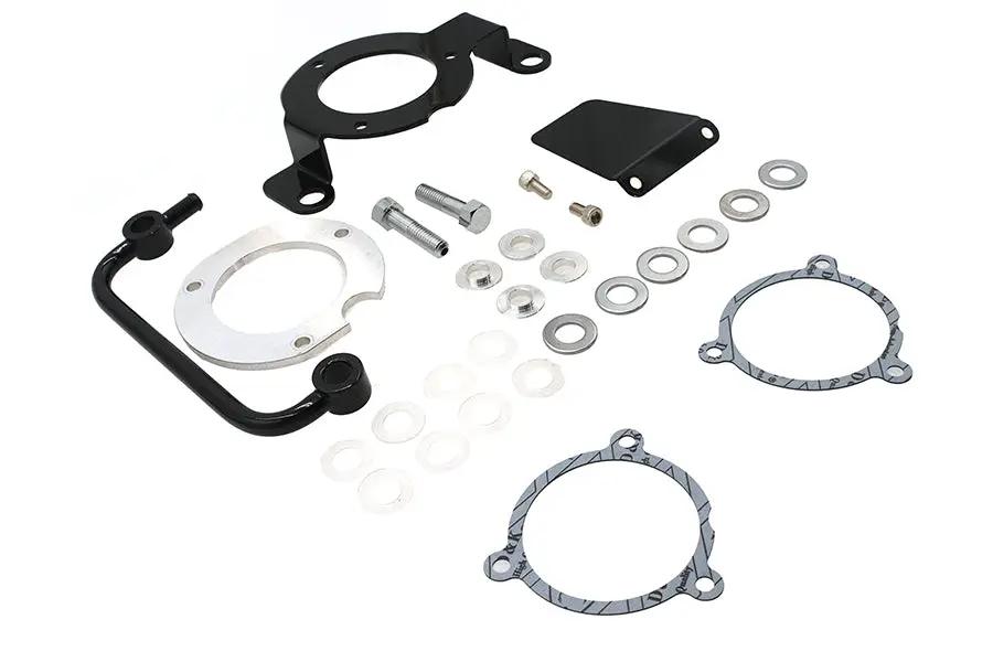 Wyatt Gatling M8 EFI Air Cleaner Support Bracket Kit Black for Harley Davidson FLT and FLST Models by Wyatt Gatling