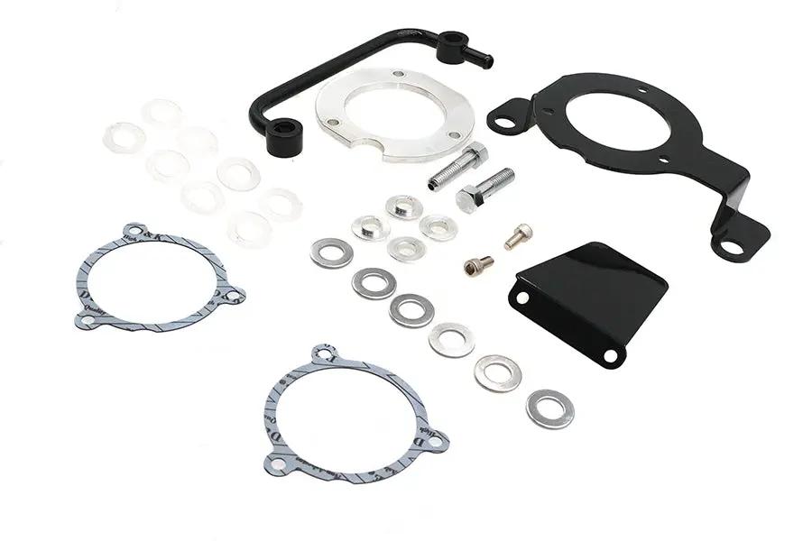 Wyatt Gatling M8 EFI Air Cleaner Support Bracket Kit Black for Harley Davidson FLT and FLST Models by Wyatt Gatling
