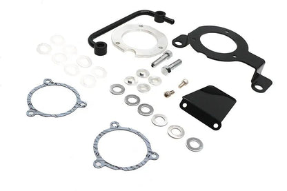 Wyatt Gatling M8 EFI Air Cleaner Support Bracket Kit Black for Harley Davidson FLT and FLST Models by Wyatt Gatling