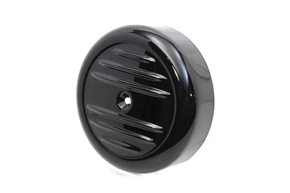Wyatt Gatling 8 Inch Black Stripe Air Cleaner Cover with Chrome Finish Part 77958B by Wyatt Gatling