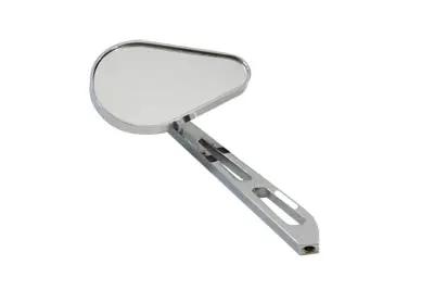 Wyatt Gatling 60-0057DH Chrome 2-Inch Teardrop Mirror with Billet Slotted Stem for Harley Davidson Bikes by Wyatt Gatling
