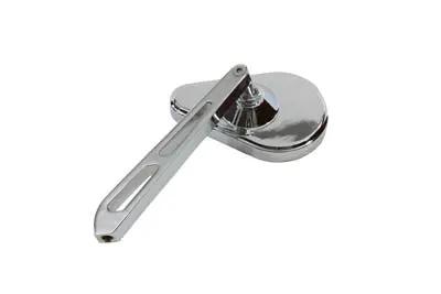 Wyatt Gatling 60-0057DH Chrome 2-Inch Teardrop Mirror with Billet Slotted Stem for Harley Davidson Bikes by Wyatt Gatling