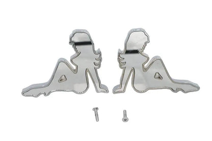 Wyatt Gatling Lady Luck Mirror Body Set Billet for Harley Davidson 1965-1974 by Wyatt Gatling