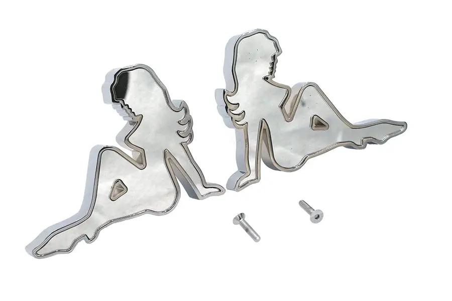 Wyatt Gatling Lady Luck Mirror Body Set Billet for Harley Davidson 1965-1974 by Wyatt Gatling