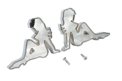 Wyatt Gatling Lady Luck Mirror Body Set Billet for Harley Davidson 1965-1974 by Wyatt Gatling