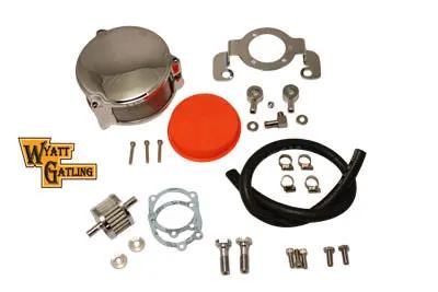 Wyatt Gatling New Era Air Cleaner Kit Chrome for Harley Davidson XL Models by Wyatt Gatling