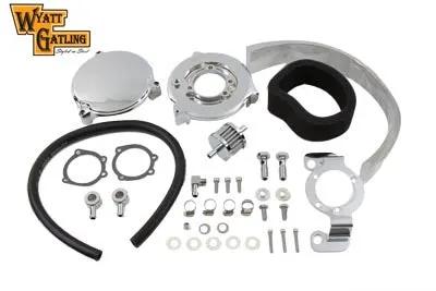 Wyatt Gatling New Era Air Cleaner Kit Chrome for Harley Davidson XL Models by Wyatt Gatling