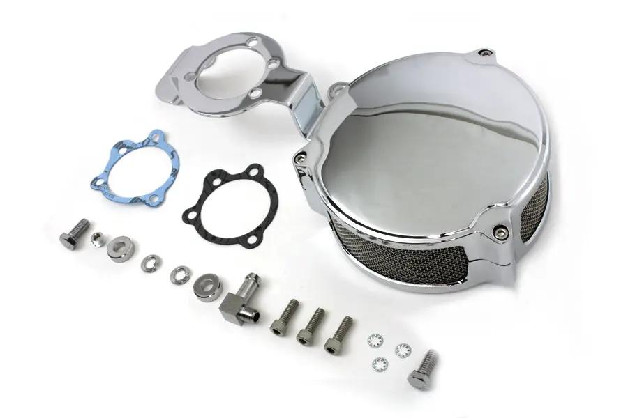 Wyatt Gatling New Era Air Cleaner Kit Chrome for Harley Davidson XL (1985-1987) by Wyatt Gatling