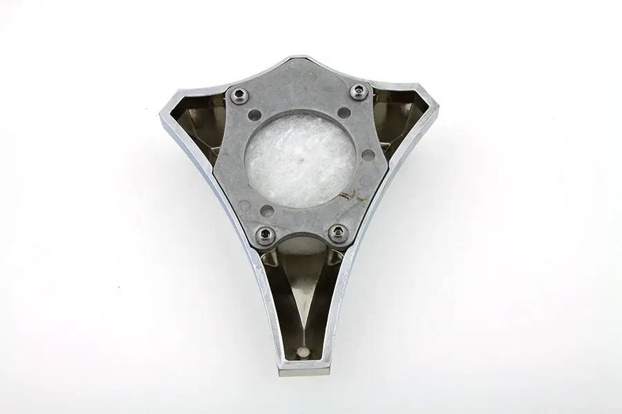 Wyatt Gatling Chrome Billet Diamond Carburetor Cover for Harley Davidson FXST Models by Wyatt Gatling