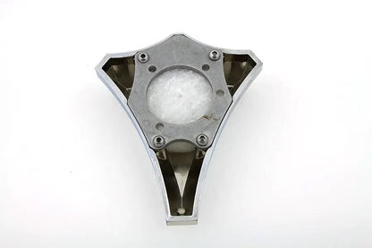 Wyatt Gatling Chrome Billet Diamond Carburetor Cover for Harley Davidson FXST Models by Wyatt Gatling