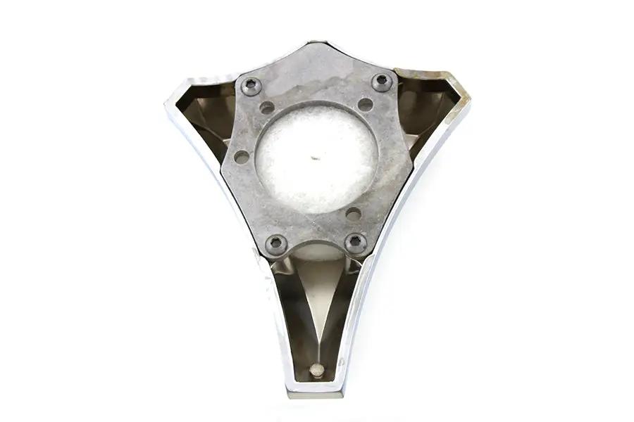 Wyatt Gatling Chrome Billet Skull Style Carburetor Cover for Harley Davidson FXST by Wyatt Gatling
